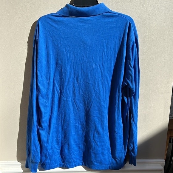 Reese’s Nutrageous Long Sleeve Blue Polo Shirt Hersheys Size XL - Picture 7 of 7